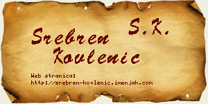 Srebren Kovlenić vizit kartica